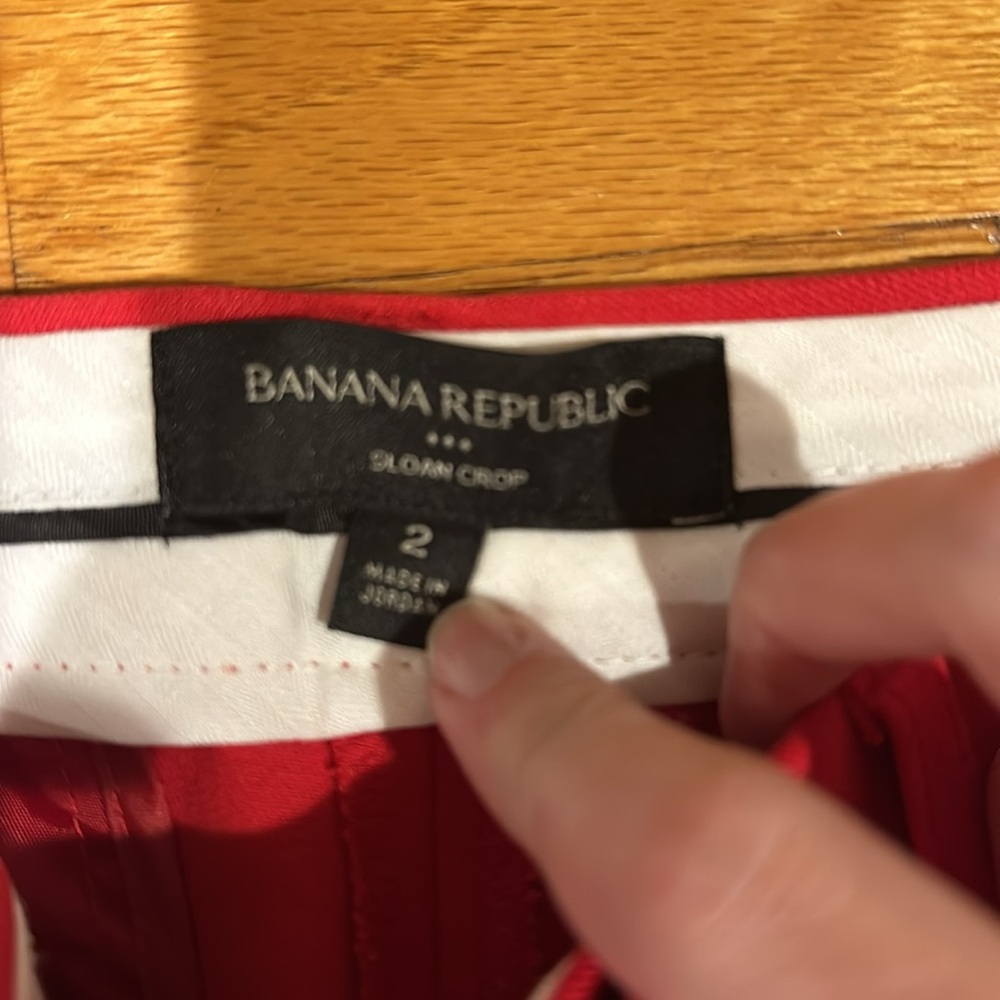Banana republic Sloan crop pants size 2 - Picture 2 of 2